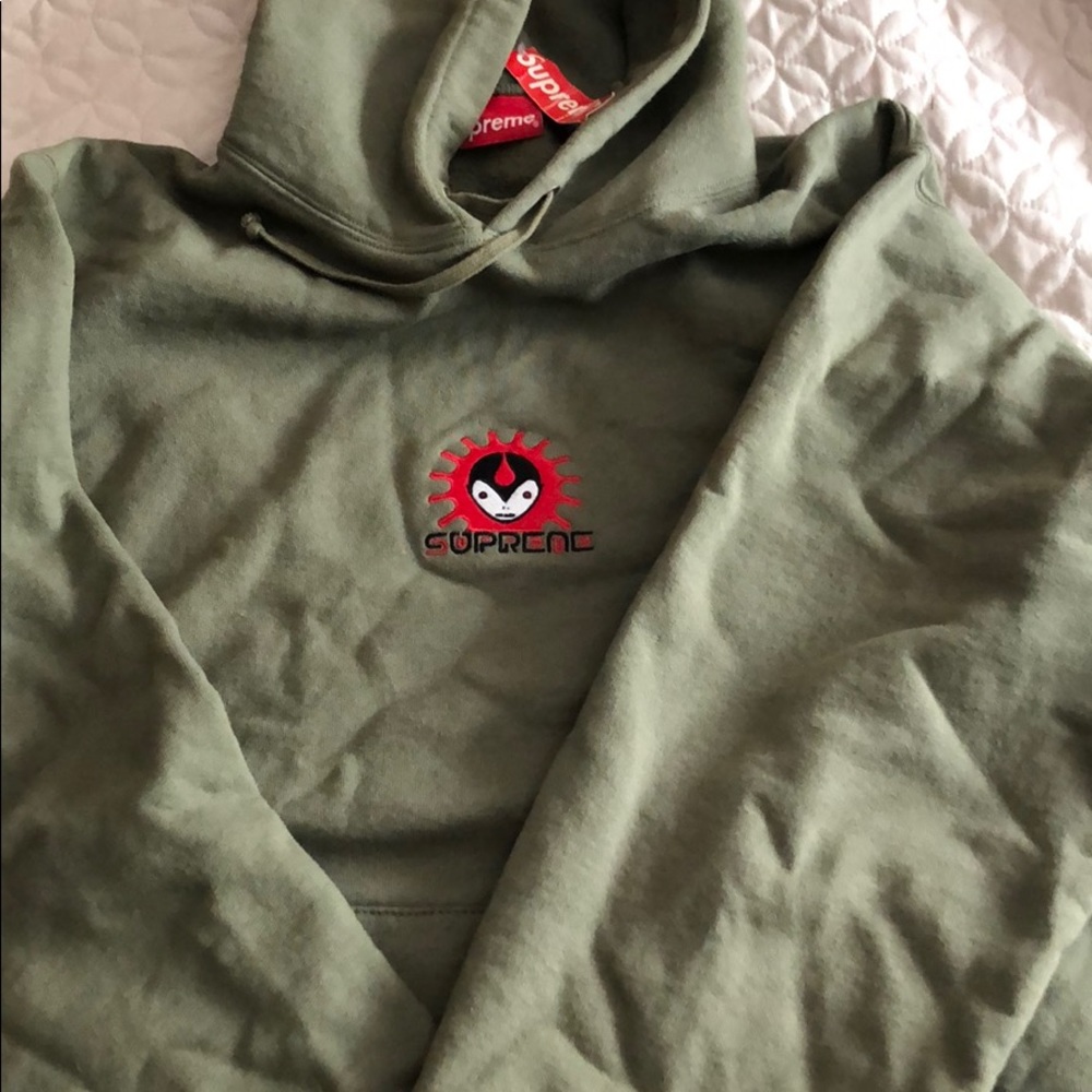 Supreme olive vampire hoodie